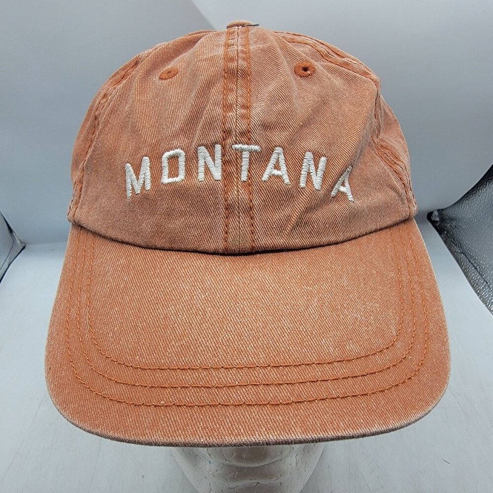 Montana Sportsman Adults Burnt Orange Baseball Hat Cap Adjustable Casual Travel